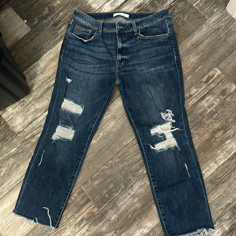 Buckle Willow & Root distressed Girlfriend crop
